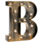Golden Black LED Marquee Letter Light – Vintage Industrial Alphabet Light Sign for Home, Wedding & Party Decor